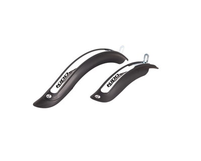 Blatníky CTM KIDO, SDE, čierna/čierna 16", reflex
