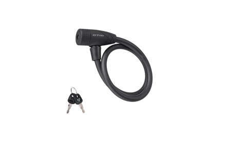 Zámok špirálový CTM CABLE, 10x650mm