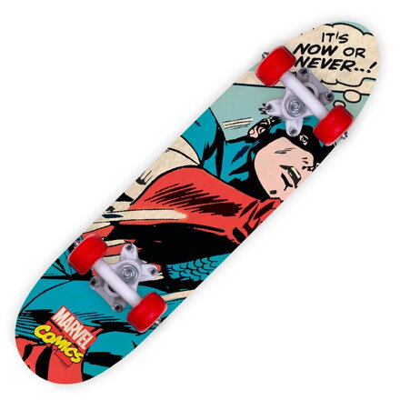 Drevený skateboard Capain America