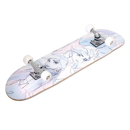 Veľký drevený skateboard FROZEN WATERCOLOR