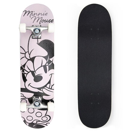 Veľký drevený skateboard MINNIE GREY 