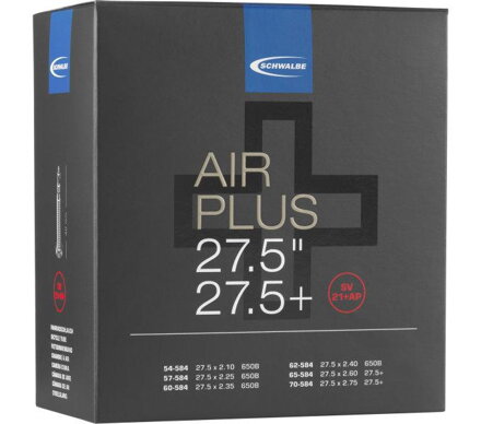 Duša AIR PLUS SV21+AP 27.5x2.10/3.00 FV (54/70-584) 40mm 400g