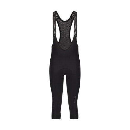 Nohavice VERTEX KNICKERS 3/4 zateplené s trakmi čierne /Vel:XL