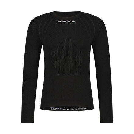 Tričko spodné VERTEX LONG BASE LAYER čierne /Vel:S/M