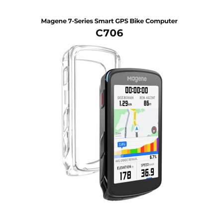Obal pre cyklopočítač SMART GPS C7xx číry TPU