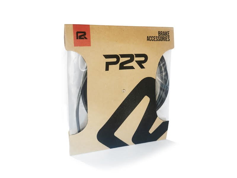 P2R MBCS F+R SS MTB brzdový káblový set predný + zadný (stainless steel)