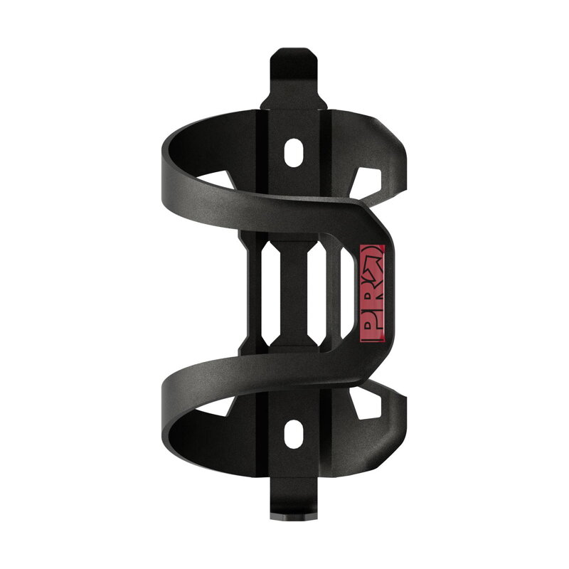 Košík na fľašu SIDE čierno-červený alloy