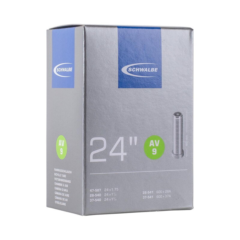 Duša AV9 24x1 1/8/1.75 40mm (28/47-507/541) 130g