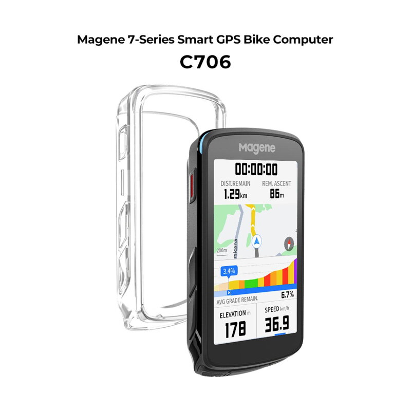 Obal pre cyklopočítač SMART GPS C7xx číry TPU