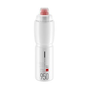 Fľaša JET PLUS 950 transparentná, červené logo