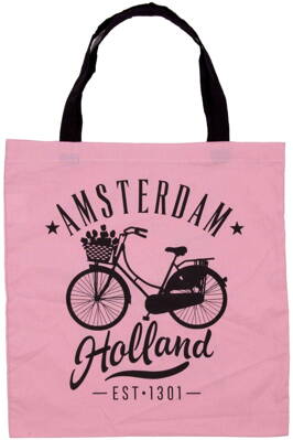 Nákupná taška Amsterdam ružový