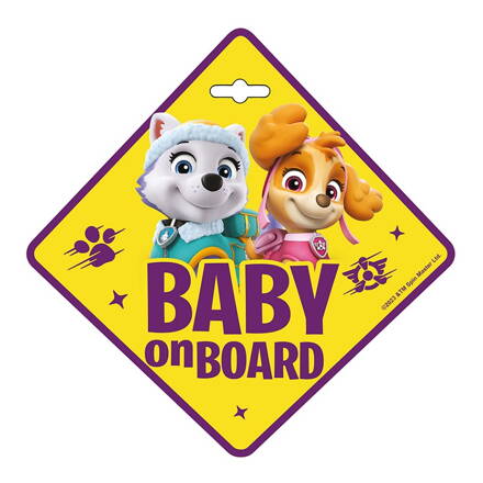 Paw Patrol Girls značka dieťa v aute