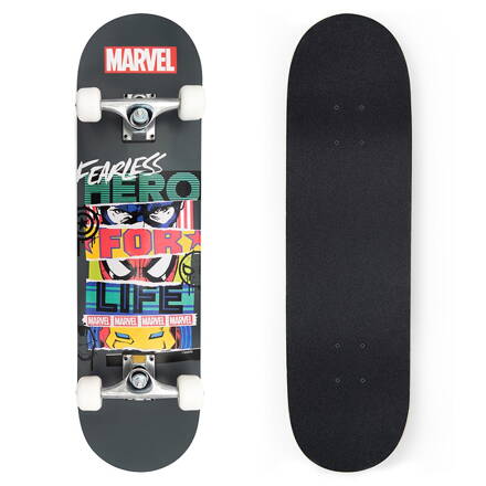 Veľký drevený skateboard MARVEL FEARLESS