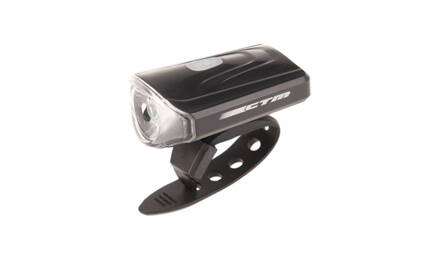 Osvetlenie predné CTM Orb, 1 LED, 50 Lm, USB, čierne