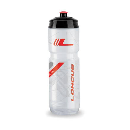 Fľaša TESA 800ml číra/červená