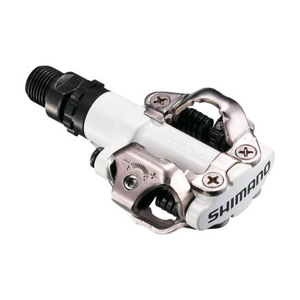 Pedále MTB M520 SPD biele+zar. SM-SH51