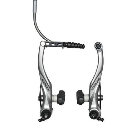 Brzda Alivo V-brake T4000 strieborná s vodiacou trubkou