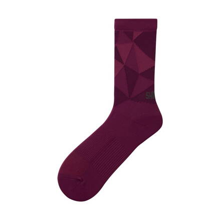 Ponožky Shimano Original TALL bordové /Vel:M-L (41-44)