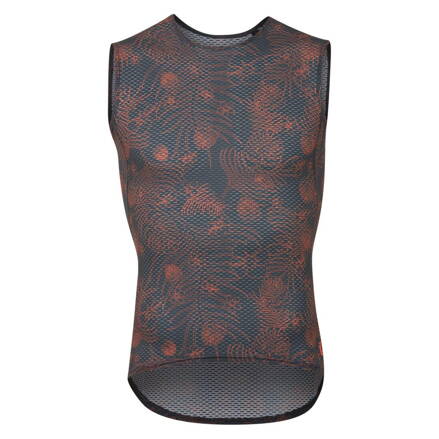 Tričko TRANSFER MESH SL BASELAYER dark ink/sunset orange palm VZ21