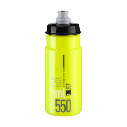 Fľaša JET 550 žltá čierne logo