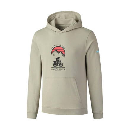 Mikina SHIMANO HOODIE zelená/červená /Vel:L