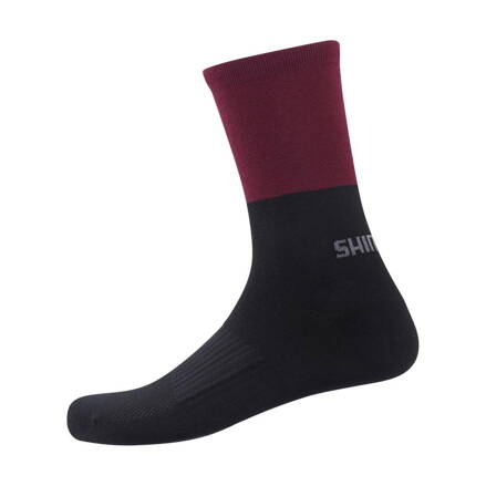 Ponožky ORIGINAL WOOL TALL čierno/červené /Vel:L-XL (45-48)