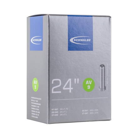 Duša AV9 24x1 1/8/1.75 40mm (28/47-507/541) 130g