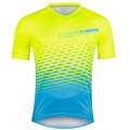 FORCE dres MTB ANGLE, krátky rukáv, fluo-modrý
