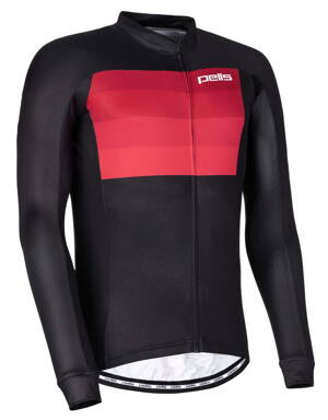 Dres s dlhým rukávom PELLS Lines Red - XXXL