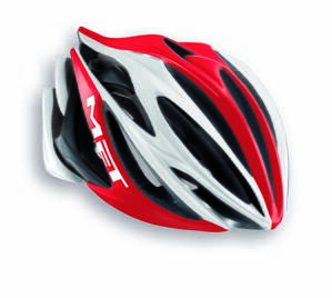 Prilba MET Stradivarius HES Red/white/black L 58-61cm (výstavný kus)