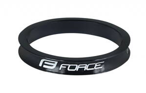 FORCE podložka 1 1/8" AHEAD 5 mm Al, čierna