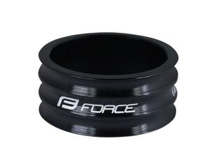 FORCE podložka 1 1/8" AHEAD 15 mm Al, čierna