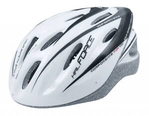 FORCE prilba HAL, bielo-čierna XS-S