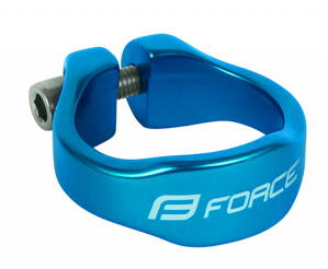 FORCE objímka sedlovky na inbus 34,9mm Al, modrá