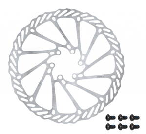 FORCE kotúč brzdový -2 180 mm, 6 dier, strieborný