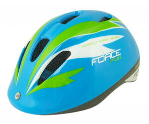 FORCE prilba FUN STRIPES detská, modro-zeleno-biela