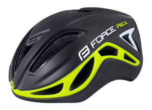FORCE prilba REX, čierno-fluo