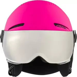 ALPINA Juniorská lyžiarska prilba ZUPO VISOR ružová matná