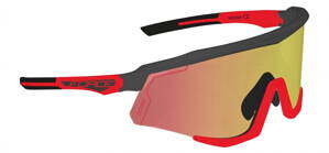 FORCE okuliare SONIC čierno-červené, červené zrkadlové sklá FORCE okuliare SONIC čierno-červené, červené zrkadlové sklá