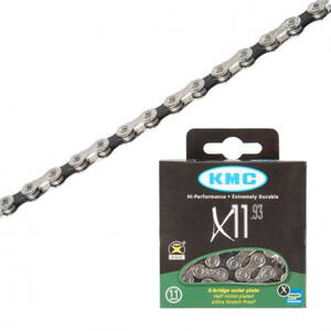 KMC Reťaz X 11 strieborno-čierna, 114 článkov KMC Reťaz X 11 strieborno-čierna, 114 článkov
