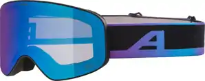 ALPINA Lyžiarske okuliare detské FERNIE Q-LITE black-oil matt/mirror blue