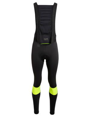 Vaude cyklistické nohavice Kuro Warm Bib, pánske, neon yellow