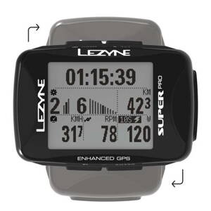 LEZYNE Cyklocomputer Super PRO GPS čierna