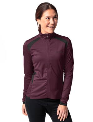 Vaude cyklistický dres Posta LS Tricot, dámsky, cassis