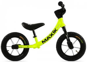 MAX1 Odrážadlo Maxík EVO neón zeleno-čierny ALU rám, pre deti od 3-5 rokov