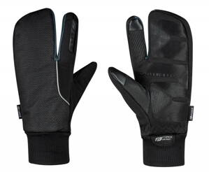 FORCE rukavice zimné HOT RAK PRO 3+1, čierne