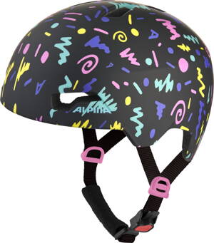 ALPINA Cyklistická prilba HACKNEY čierna (black-confetti matt)