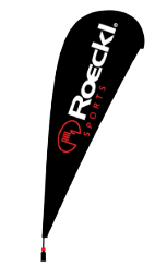 Roeckl vlajka Beachflag, čierna