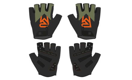 RACE GLOVES SF/KHAKKI/ORANGE