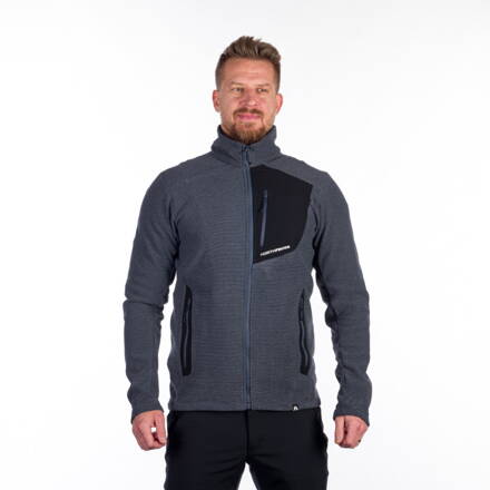MI-3813OR men's trekking fleece sweater melange style